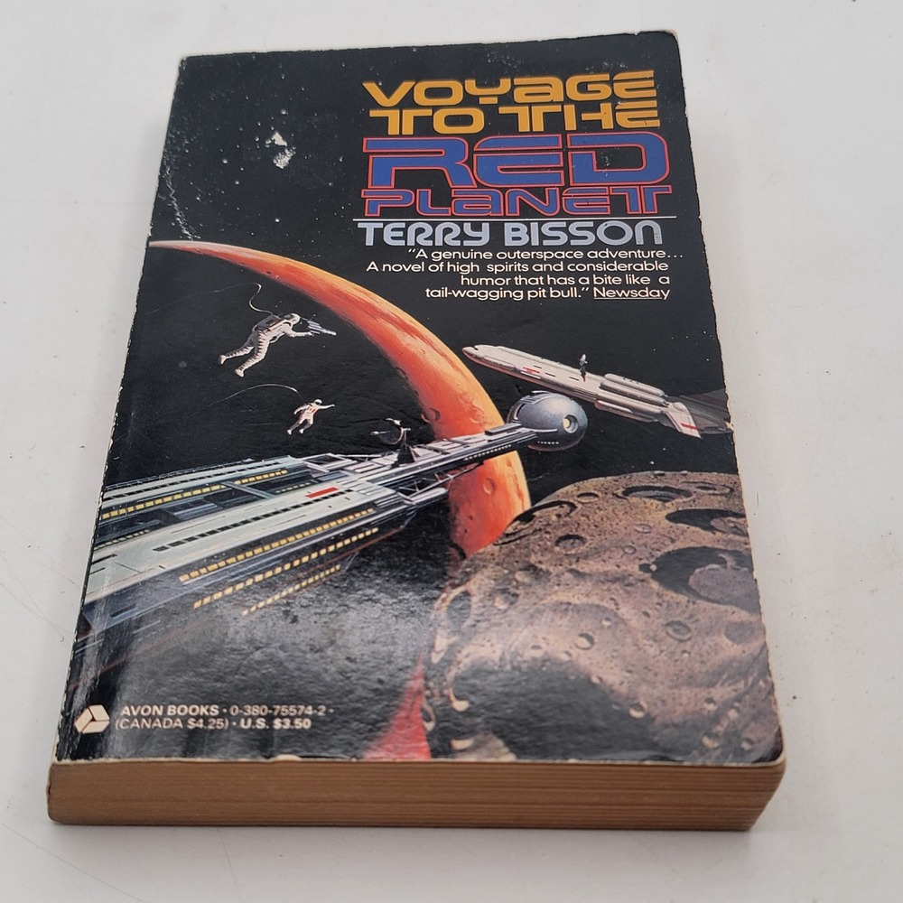 Terry Bisson Voyage to the Red Planet PB 1st Printing 1991 Vintage Mars Sci-Fi